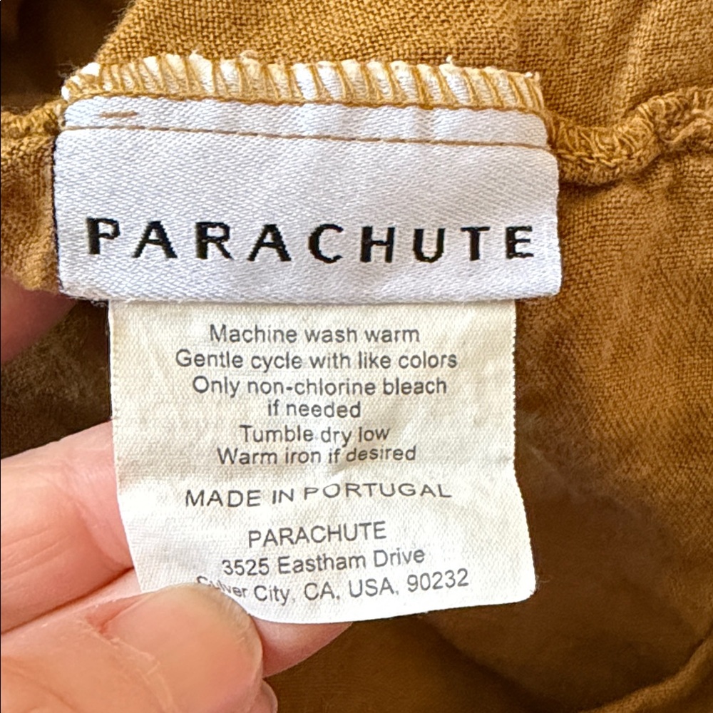 Lot of 2 Parachute mustard twin XL linen Bedding fitted Sheets